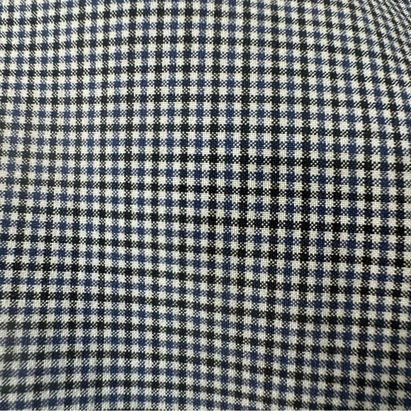 Banana Republic Plaid Blue Cream Black Pencil Suit Skirt Size 14 - Picture 2 of 11